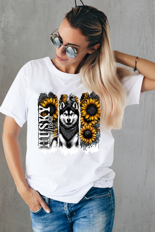 Husky Mama Split T-shirt