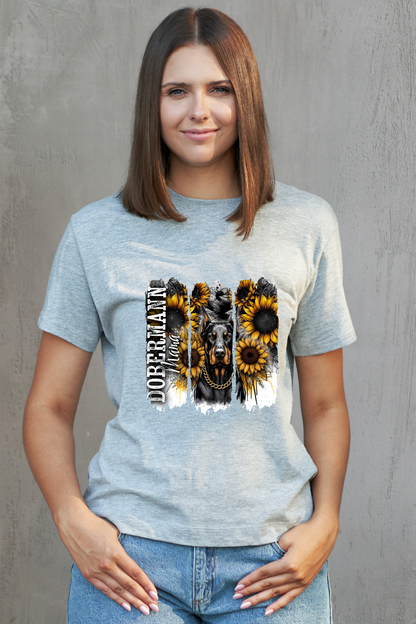 Dobermann Mama Split T-Shirt