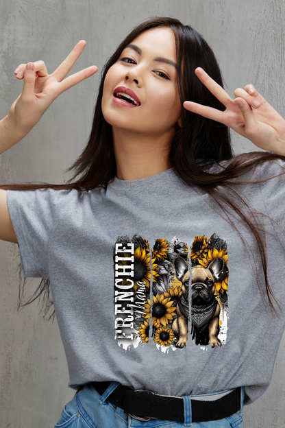 Frenchie Mama Split T-Shirt