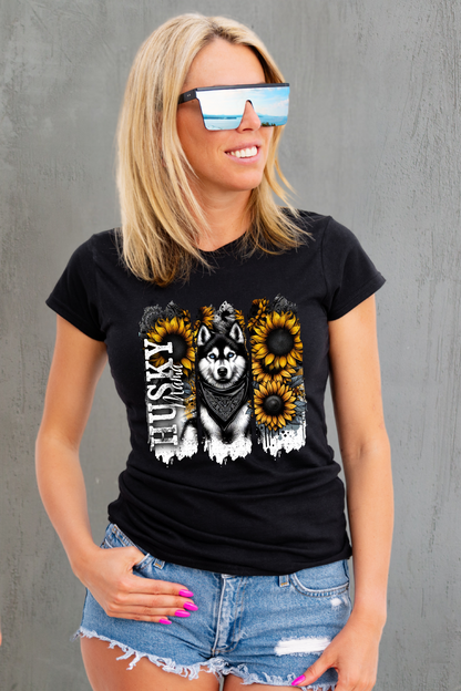 Husky Mama Split T-shirt
