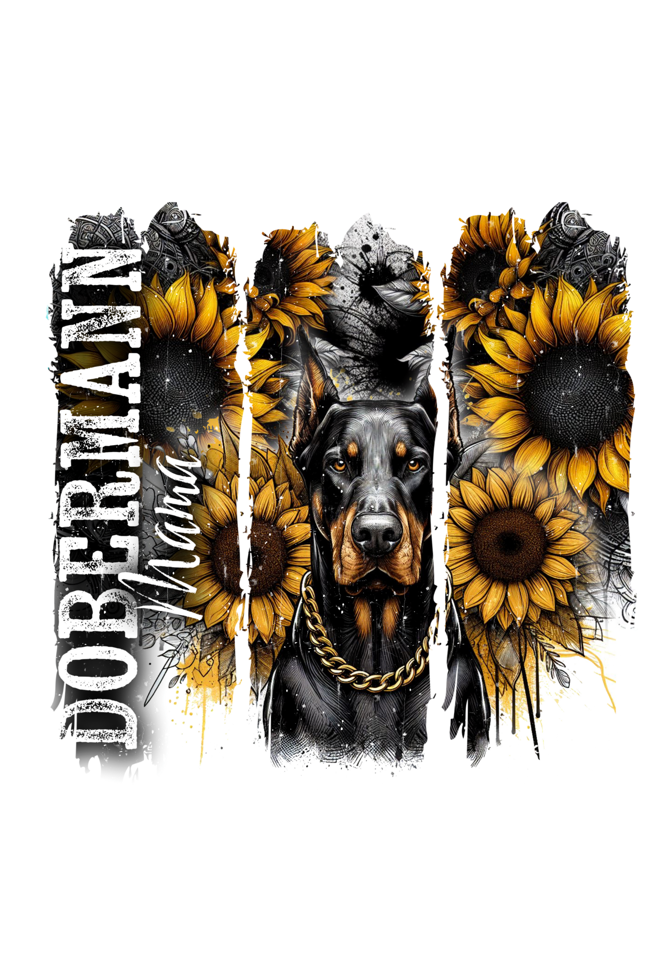Dobermann Mama Split T-Shirt