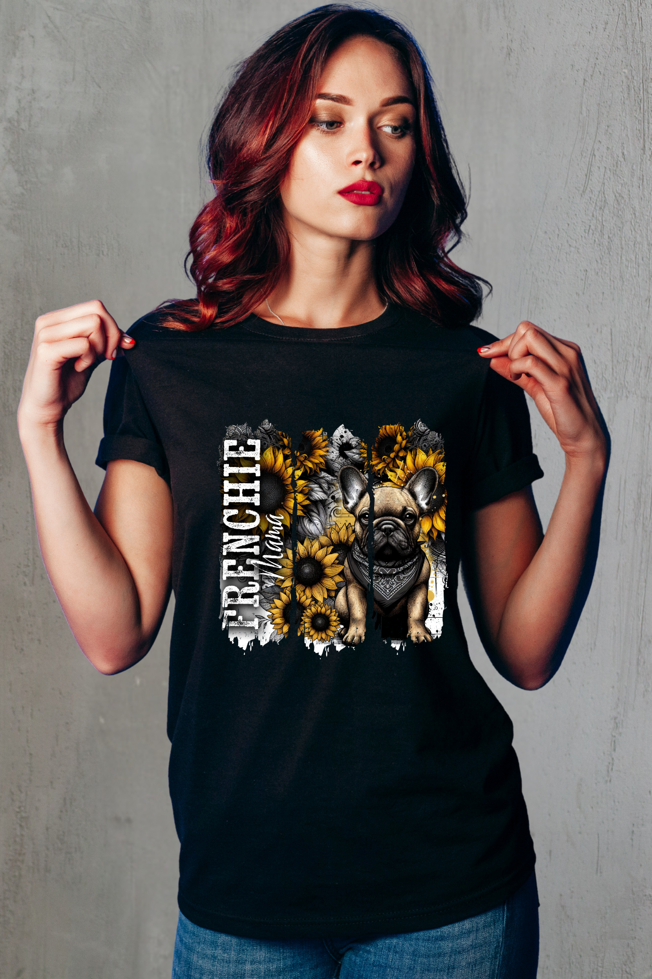 Frenchie Mama Split T-Shirt