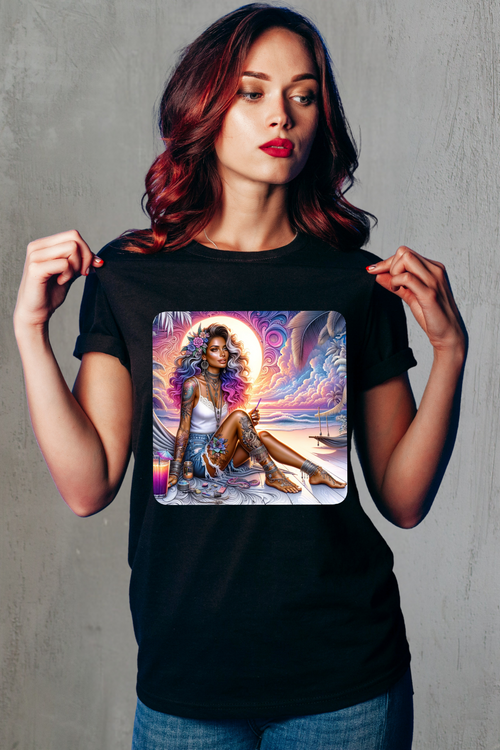 Serenity Sunset Goddess T-Shirt