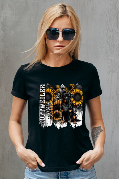 Rottweiler Mama Split T-Shirt
