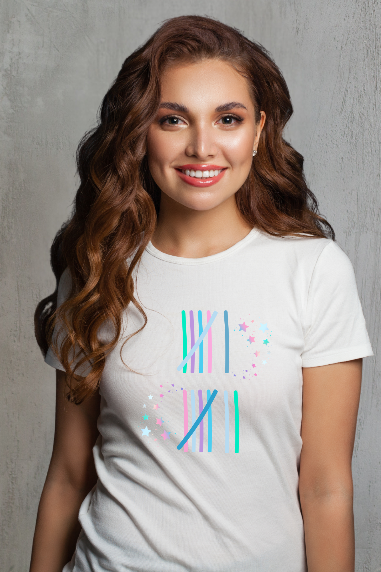 6 7 Number Stack T-Shirt