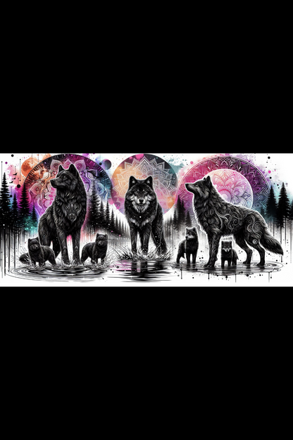 Mandala Wolf T-Shirt
