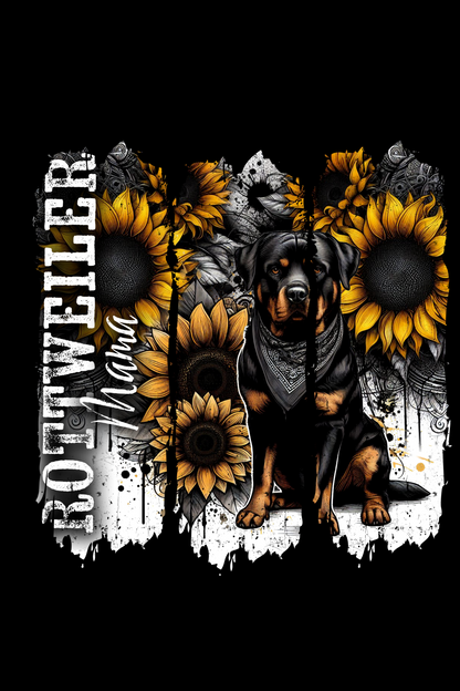 Rottweiler Mama Split T-Shirt