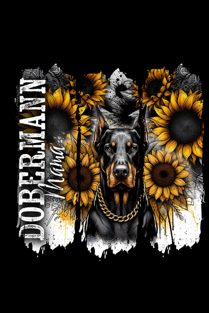 Dobermann Mama Split T-Shirt