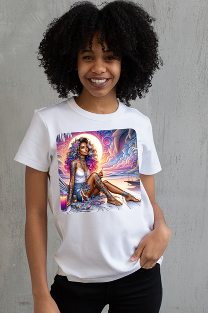 Serenity Sunset Goddess T-Shirt