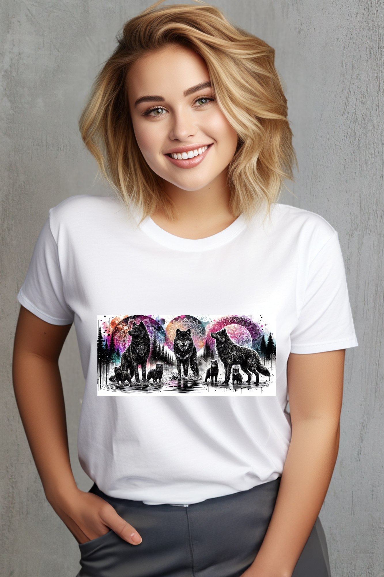 Mandala Wolf T-Shirt