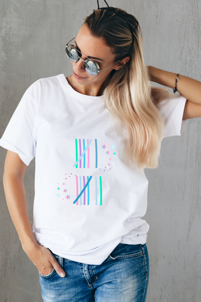6 7 Number Stack T-Shirt