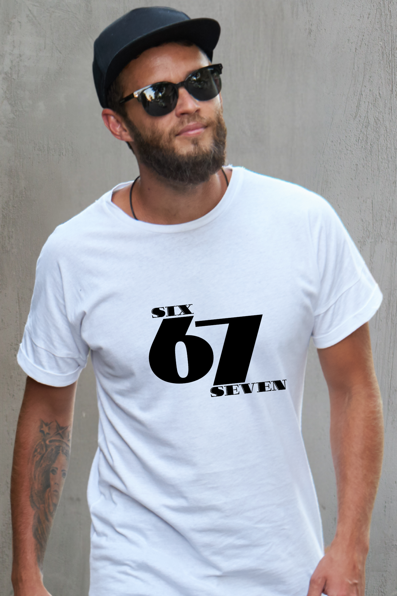 67 Typo Graphic T-Shirt
