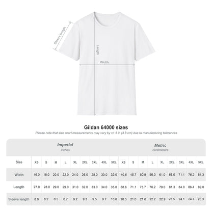 White Butterfly Mandala T-Shirt with detailed size chart for perfect fit selection.