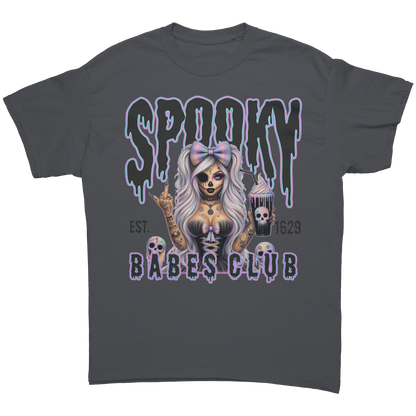 Spooky_Babes_Club_T-Shirt_Charcoal_Front_Mockup.png