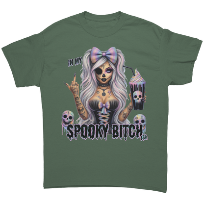 Spooky_Bitch_T-Shirt_Military_Green_Front_Mockup.png