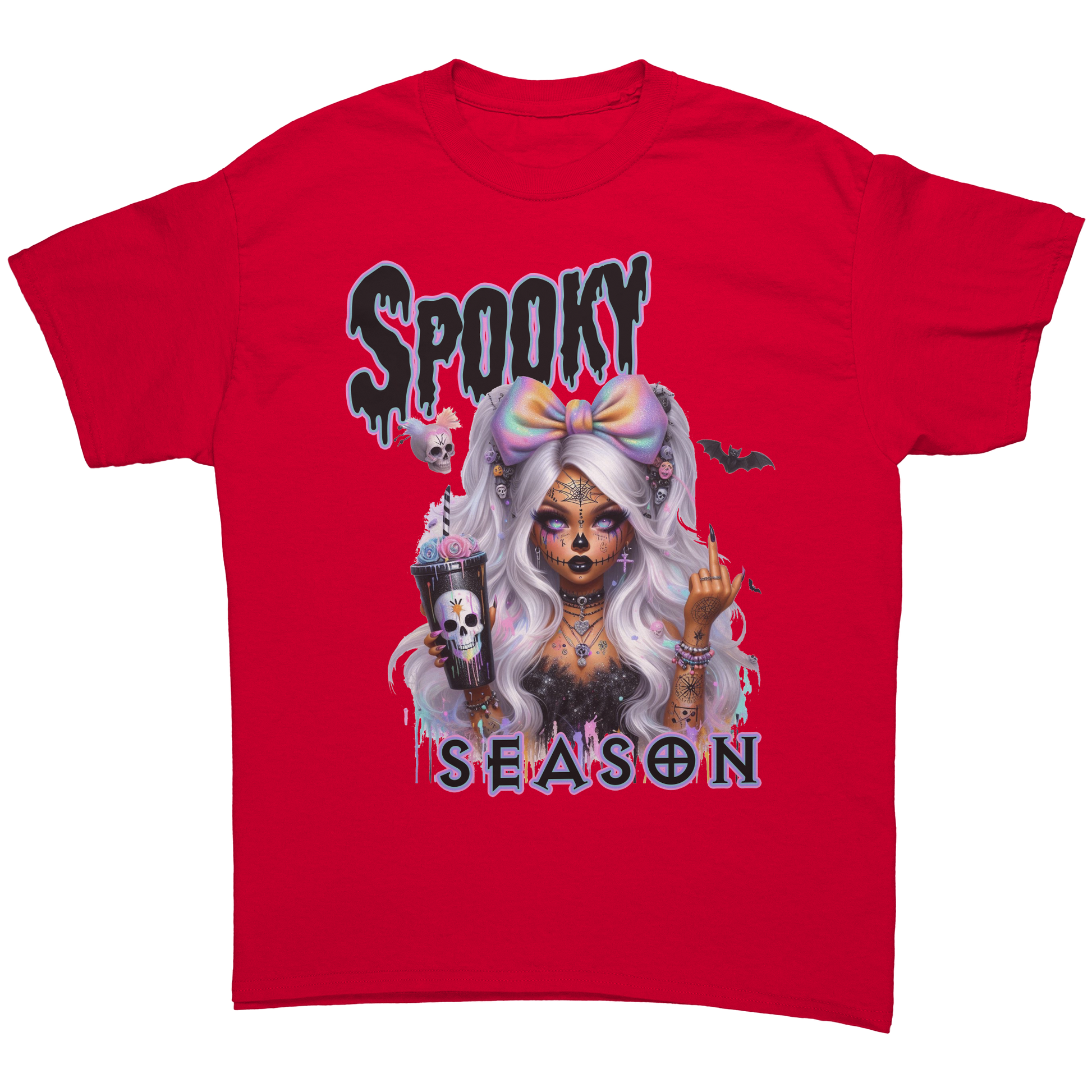 Spooky_Chick_T-Shirt_Red_Front_Mockup.png